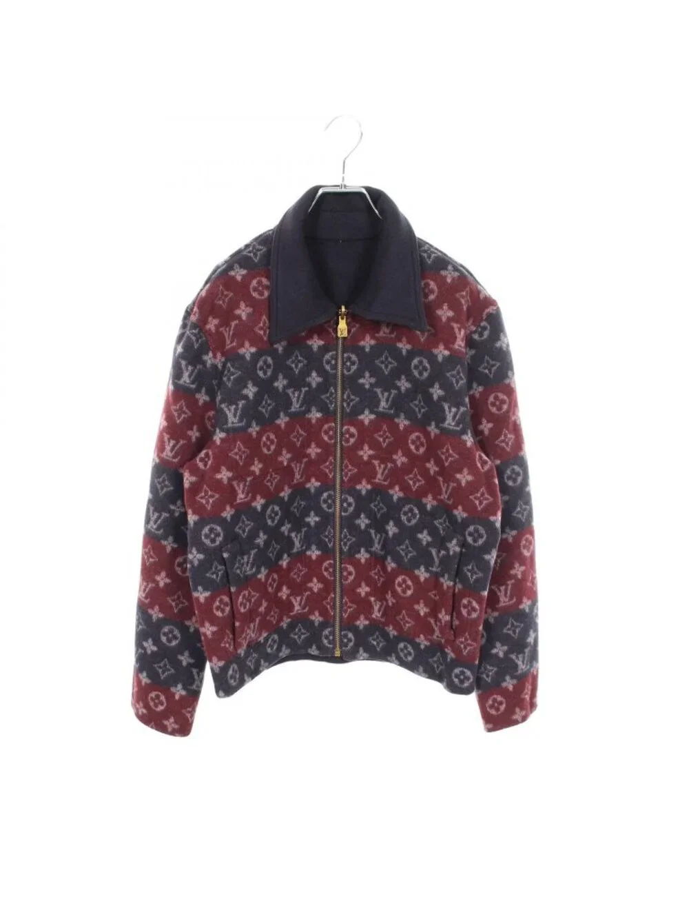 Louis Vuitton Jacket Monogram Double Face Reversible Workwear Wld Wool Cashmere